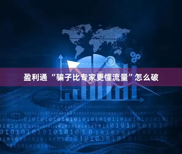 盈利通 “骗子比专家更懂流量”怎么破